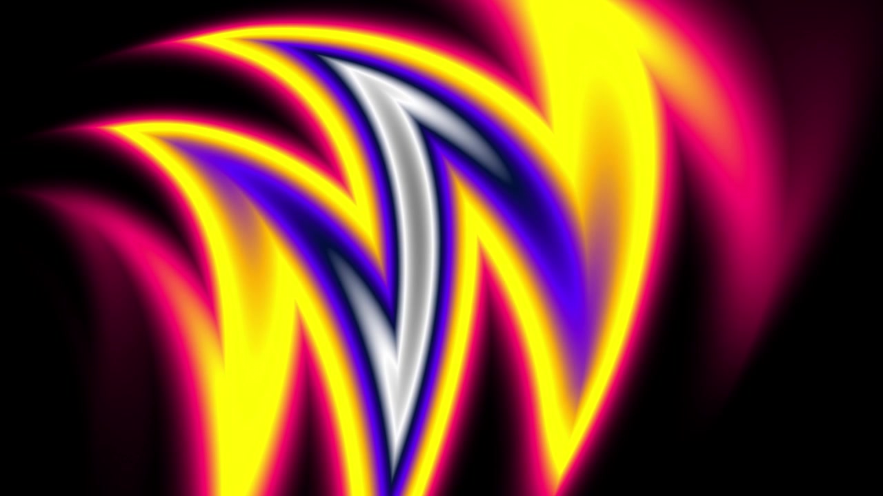 Abstract fluorescent gradient flow with glowing colorful neon liquid motion