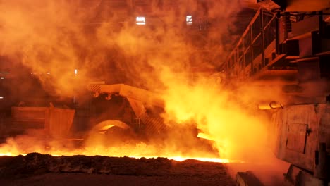 производственный процесс сталелитейного завода