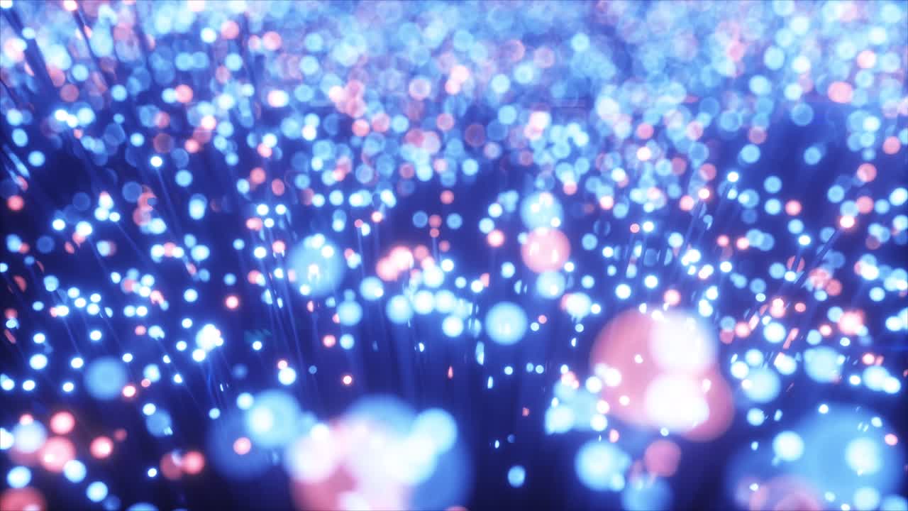 추상적인 빛나는 광섬유