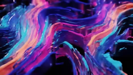 arte de pintura líquida abstracta
