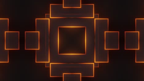abstract geometric pattern with glowing orange lines