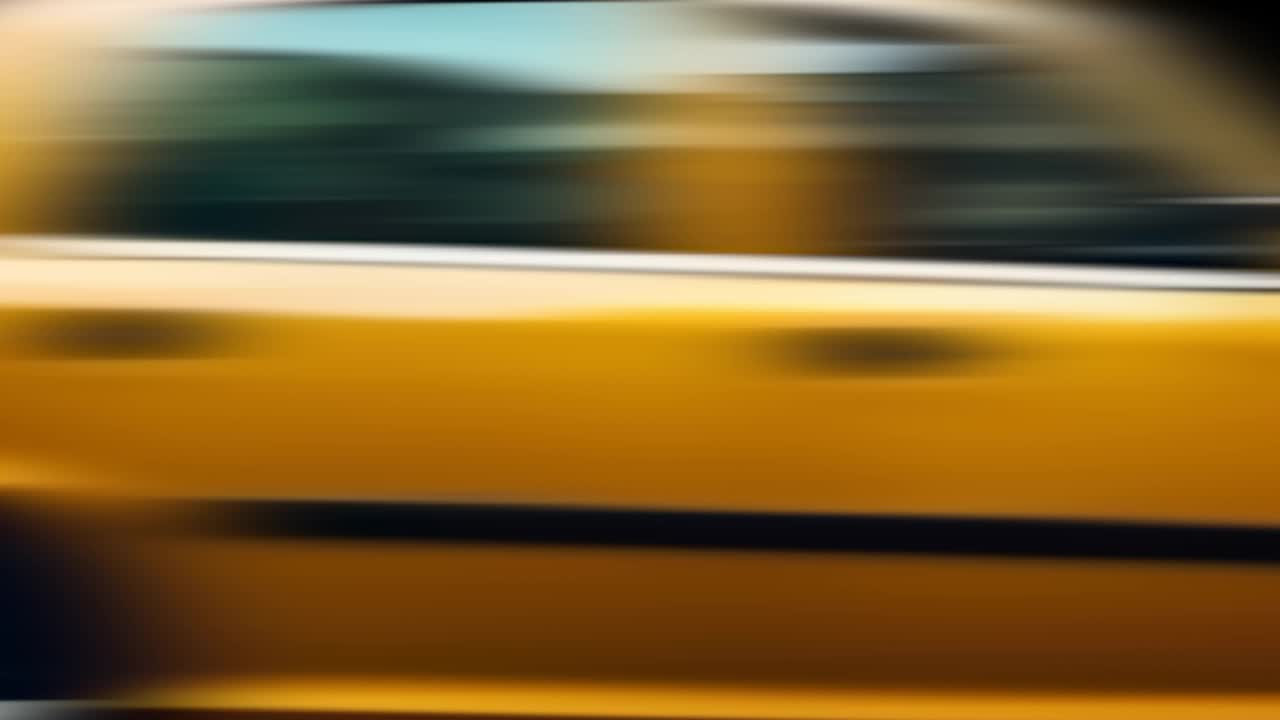 Blurred Yellow Taxi