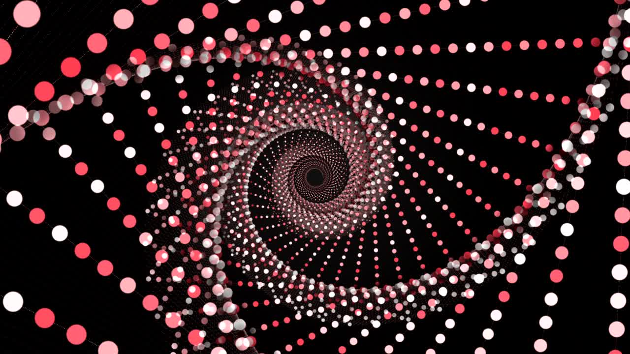 Sfondo a spirale astratto, Animazione, Rendering, Loop