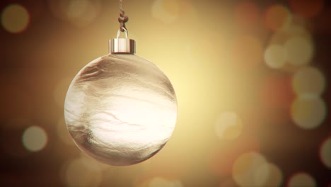 hermosas bolas de baubles animación de bucle de fondo