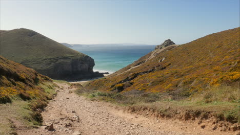 coastal hike: stunning cliffside path with ocean views