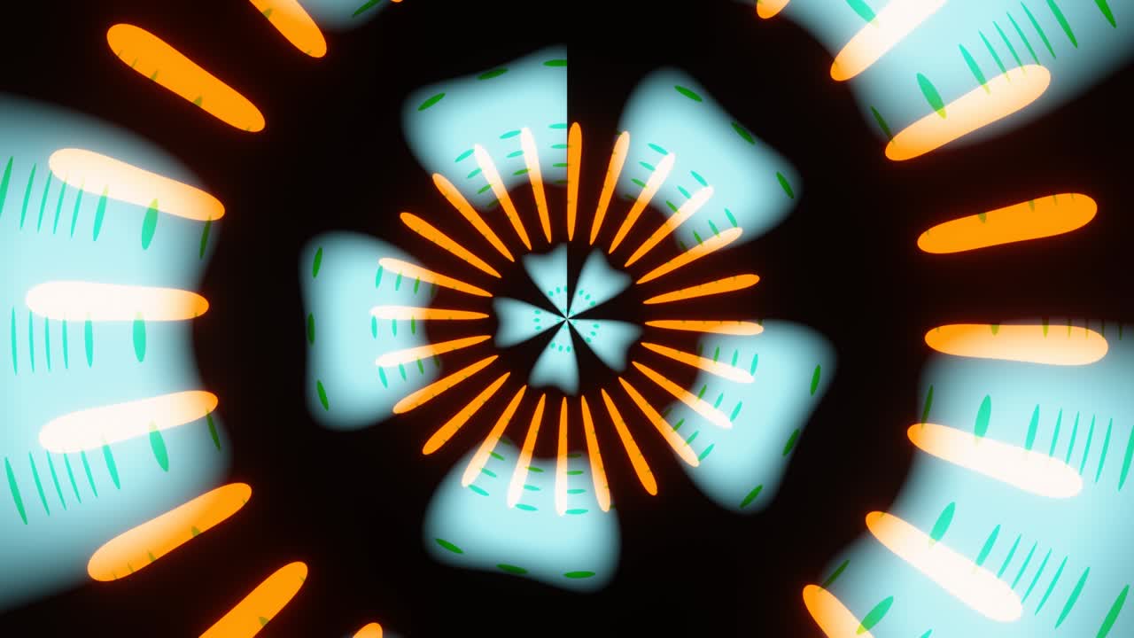 구름 속에서 박이는 분산된 광선