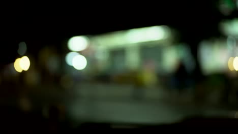 dim light at night.