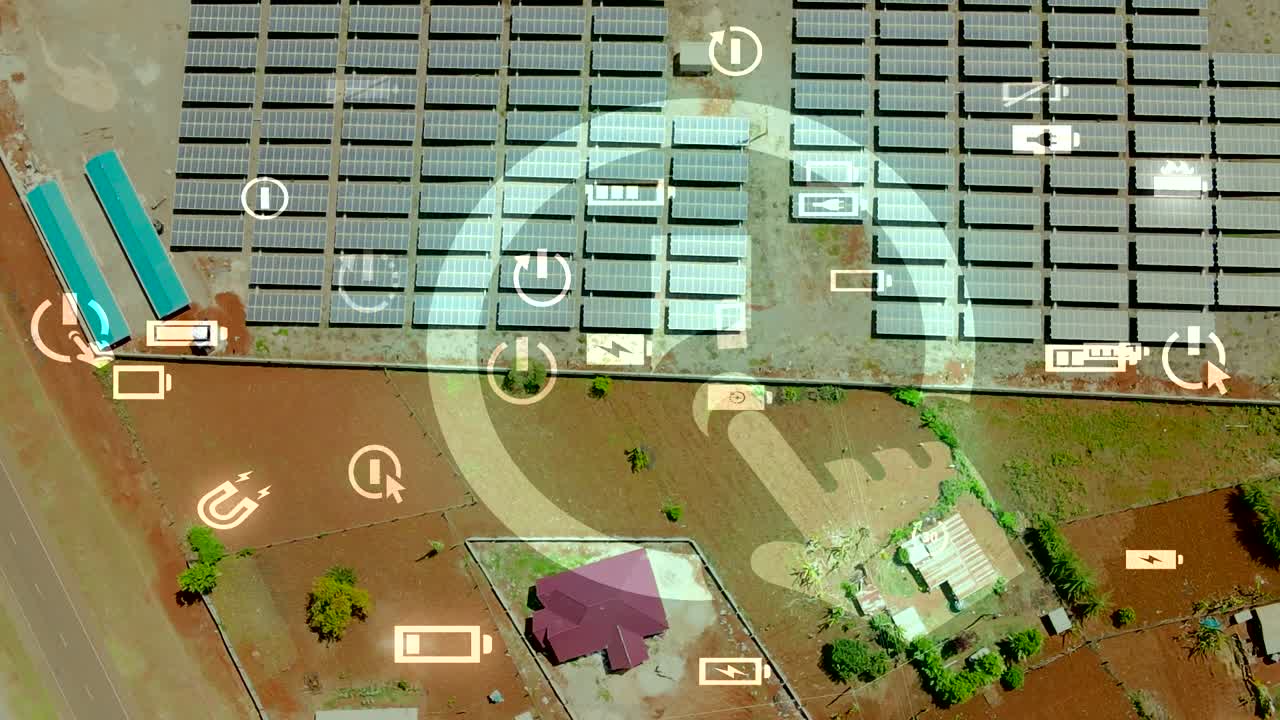 태양 전지 패널 - 기후 변화 파리 협정