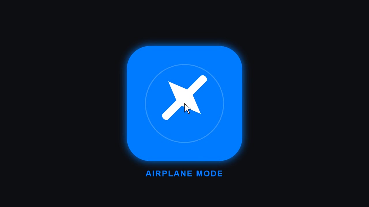 Digital Interface Button for Airplane Mode Activation