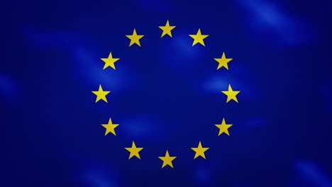 eu dense flag fabric wavers, background loop