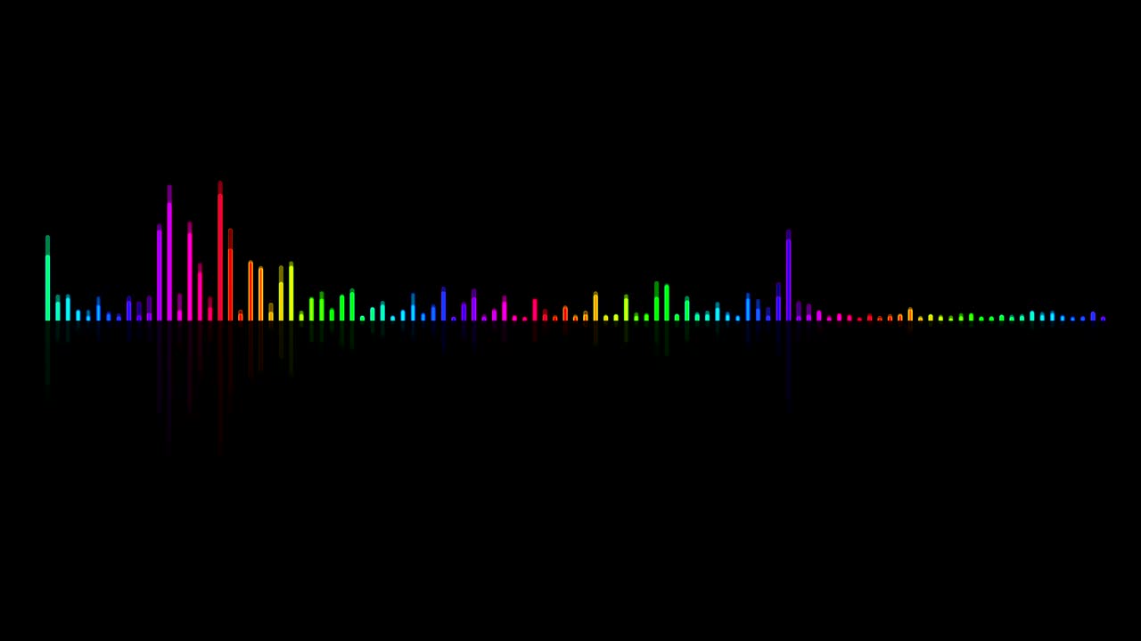 오디오 이라이저 배경 다채로운 디지털 배경