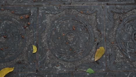 decorative paving stone tiles hanoi vietnam old quarter street art decotation