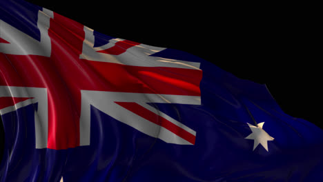 waving australian flag