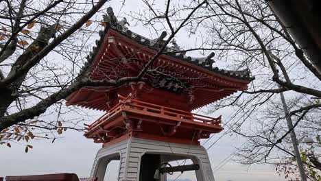 Onomichi,-Templo-Senkoji-De-Japón-En-Otoño