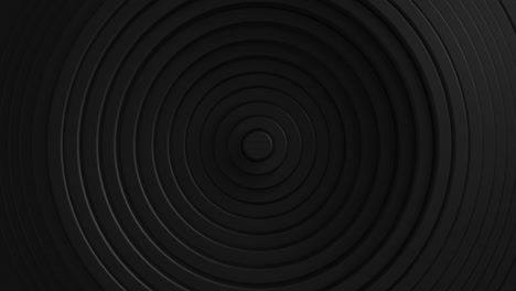 abstract pattern of circles with the effect of displacement. black clean rings animation. abstract background for business presentation. seamless loop 4k 3d render.