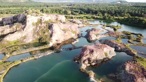 Abandoned-quarry-to-produce-raw-material-for-brick-kiln-at-Penang,-Malaysia.