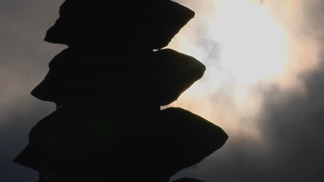 Part-Of-A-Balinese-Temple-Stands-In-Silhouette