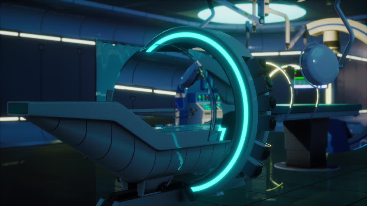 laboratorio de resonancia magnética de resonancia magnética futurista