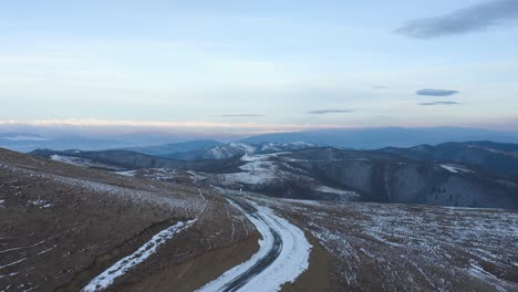 Car-Parked-At-The-Mountain-Viewpoint-Near-Mount-Didgori-In-Georgia