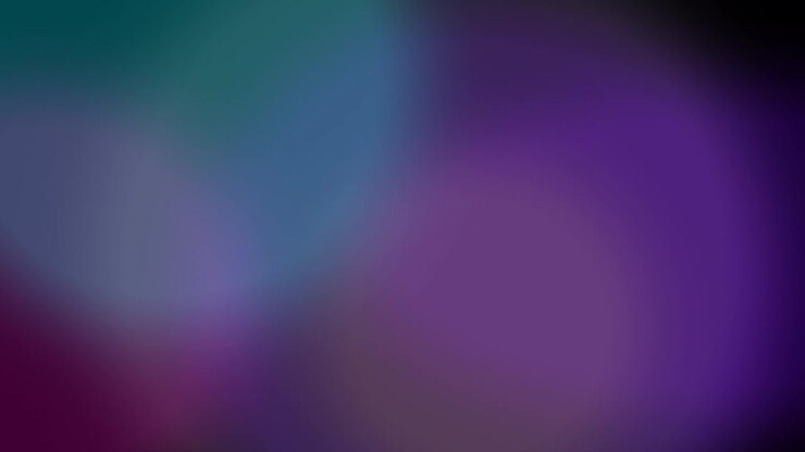 Abstract Background with Soft Glowing Purple and Teal Bokeh Lights