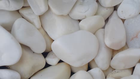 primer plano de una colección de piedras blancas lisas