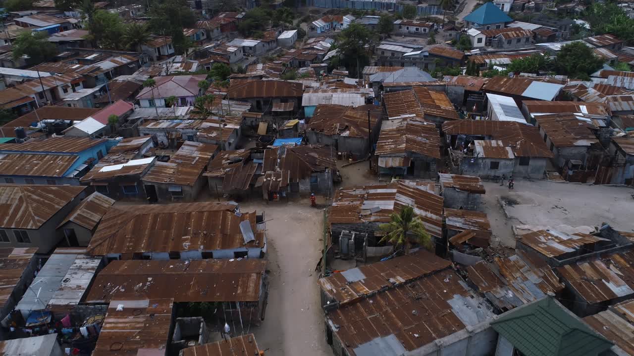 다르에스살람 시의 농촌 주거 지역 조감도