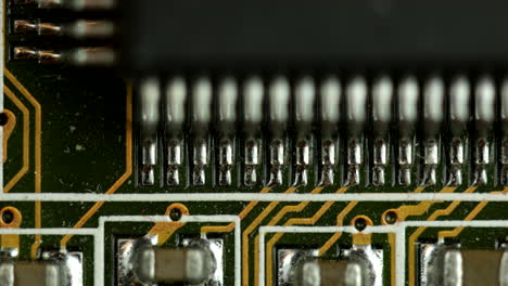 silver lead alloy solder on circuit board surface