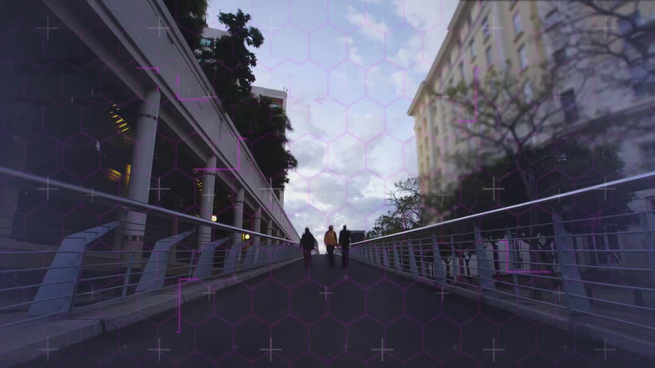 브릿지를 통해 데이터 처리의 애니메이션