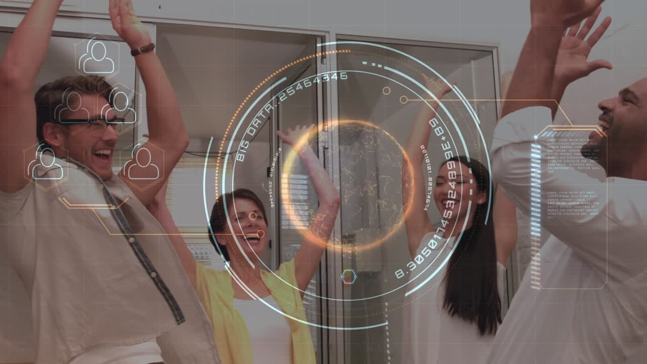 equipo celebrando el éxito