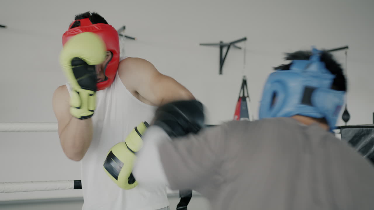 sesión de entrenamiento de boxeo