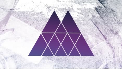 Purple-background-through-double-triangular-shaped-foreground