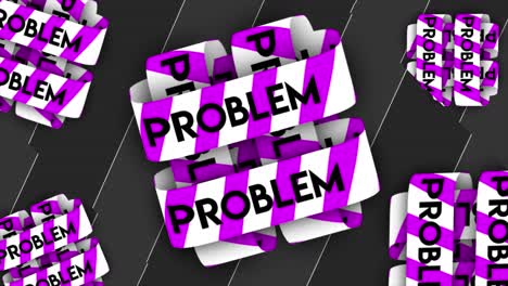 problem warning ribbons