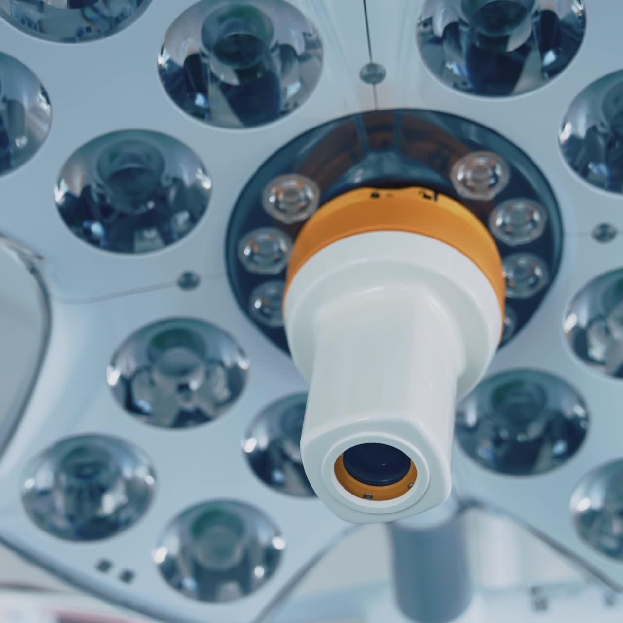 Modern operating room in hospital. Modern equipment in the hospital operating room