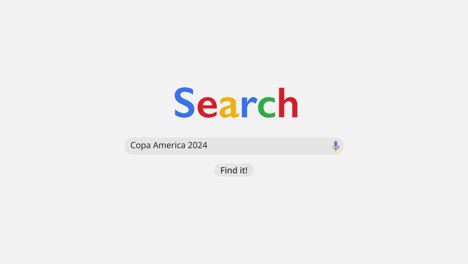 la barra de navegación de búsqueda estilo google copa américa