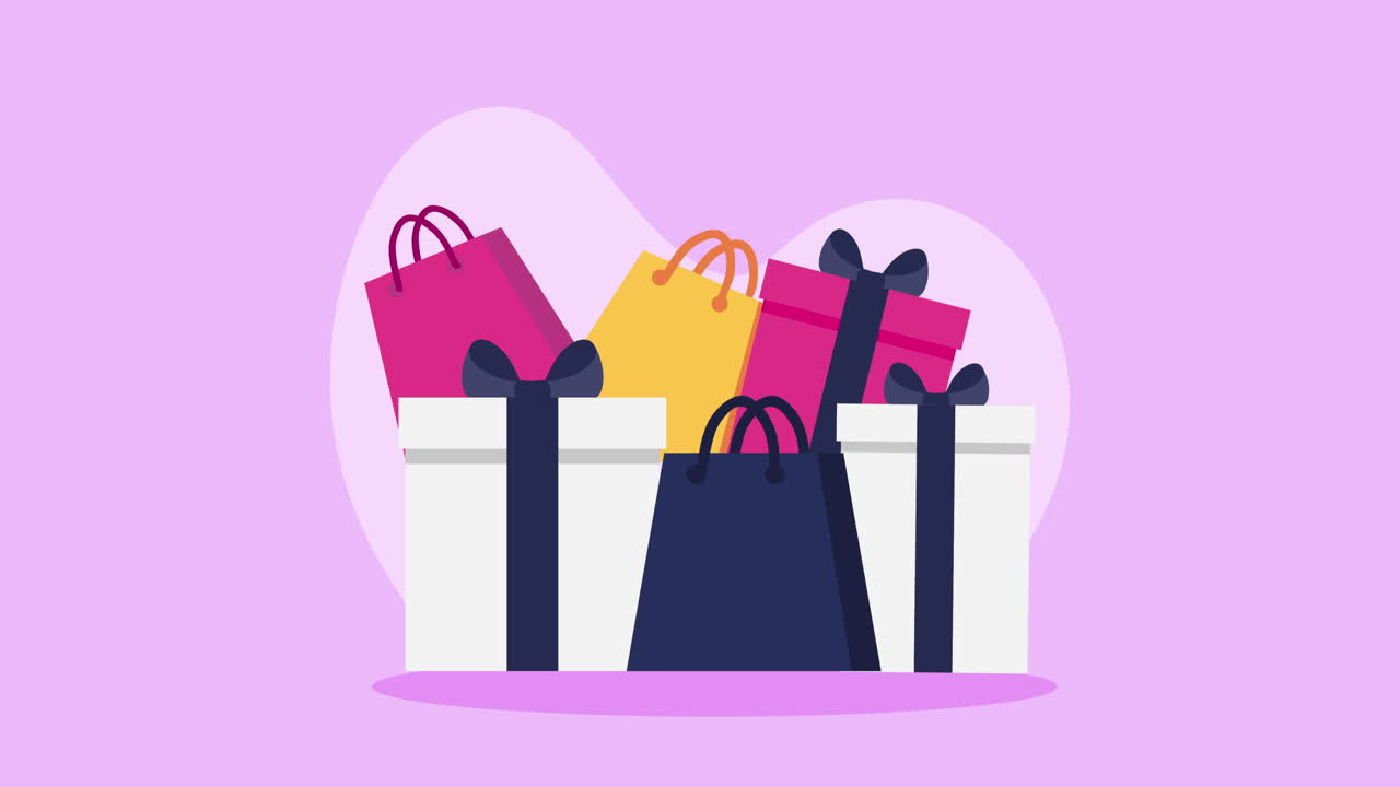 쇼핑 가방과 선물