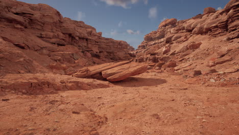 paisaje del cañón de las rocas rojas