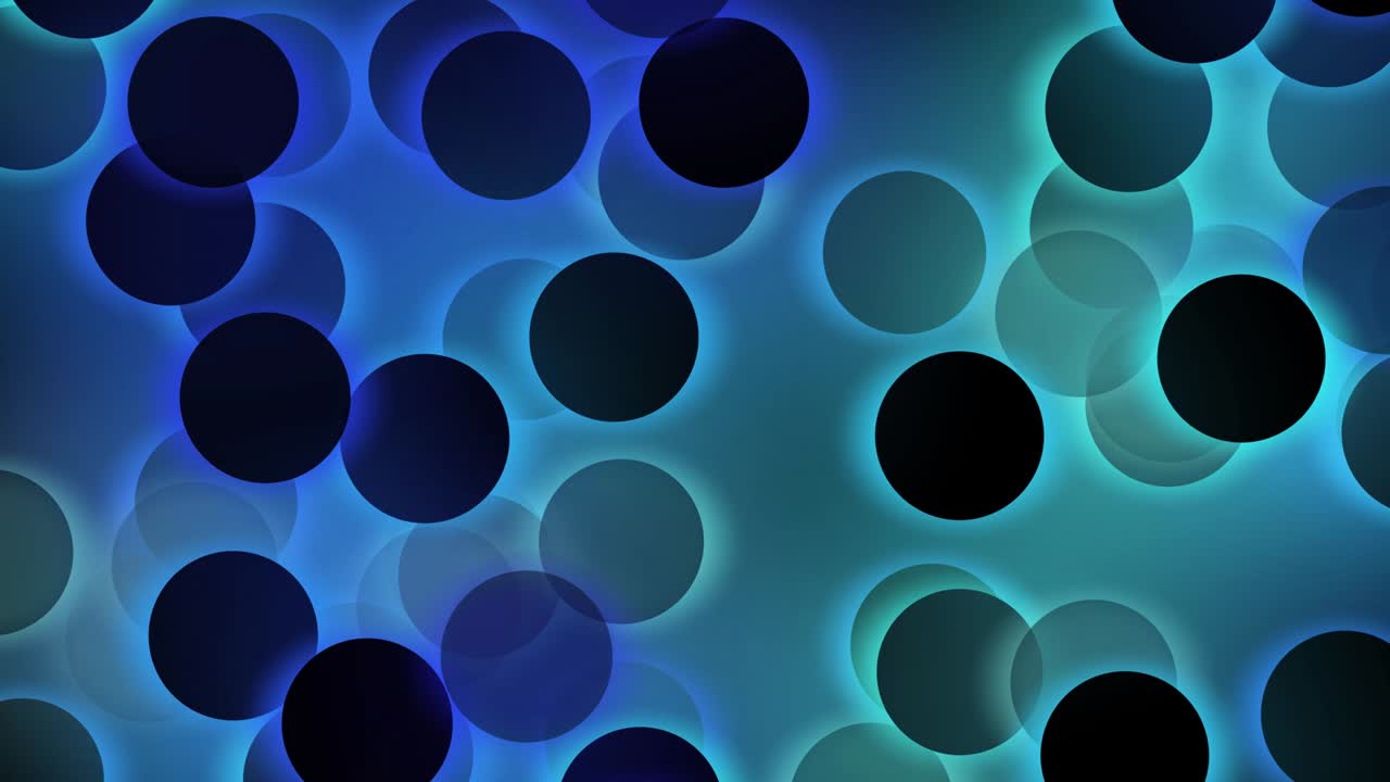 Abstract floating multicolored circles with illuminated and glowing light effect,Abstract background for business,technology or any presentation projects, 4k seamless loop,3D animation, 3D render.