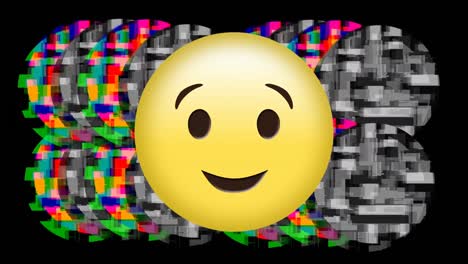 emoji de guiño y estática