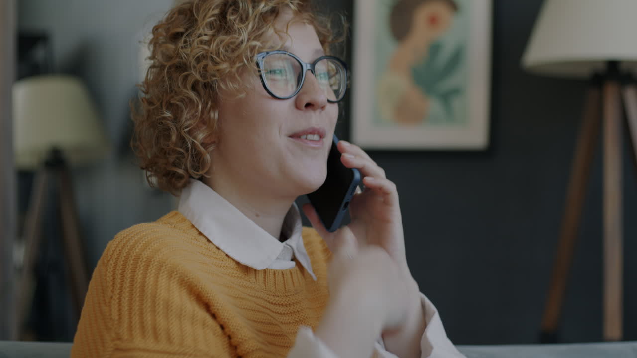 Woman on a Phone Call