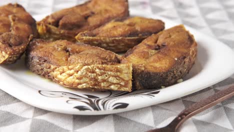 fried fish on plate