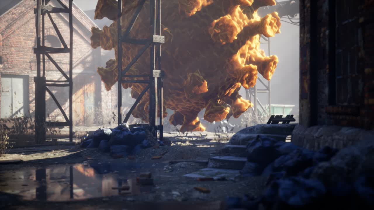 비어있는 도시 거리에서 코로나바이러스 코로나19 격리