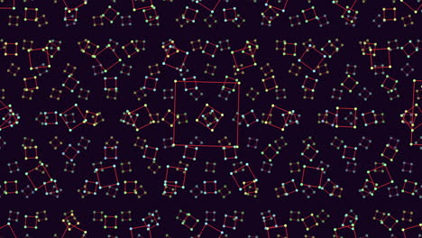 vibrant geometric dot grid a colorful pattern on a dark background