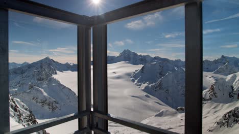 sölden skiing glacier view