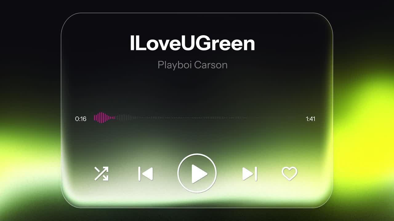 Dynamic audio visualizer reacting smoothly to music beats