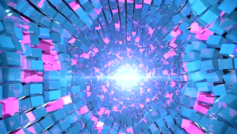 un túnel de 4k abstract y reluciente.