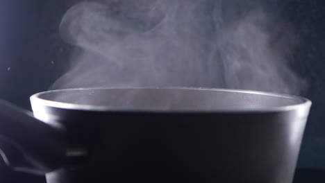 hot pot with steam