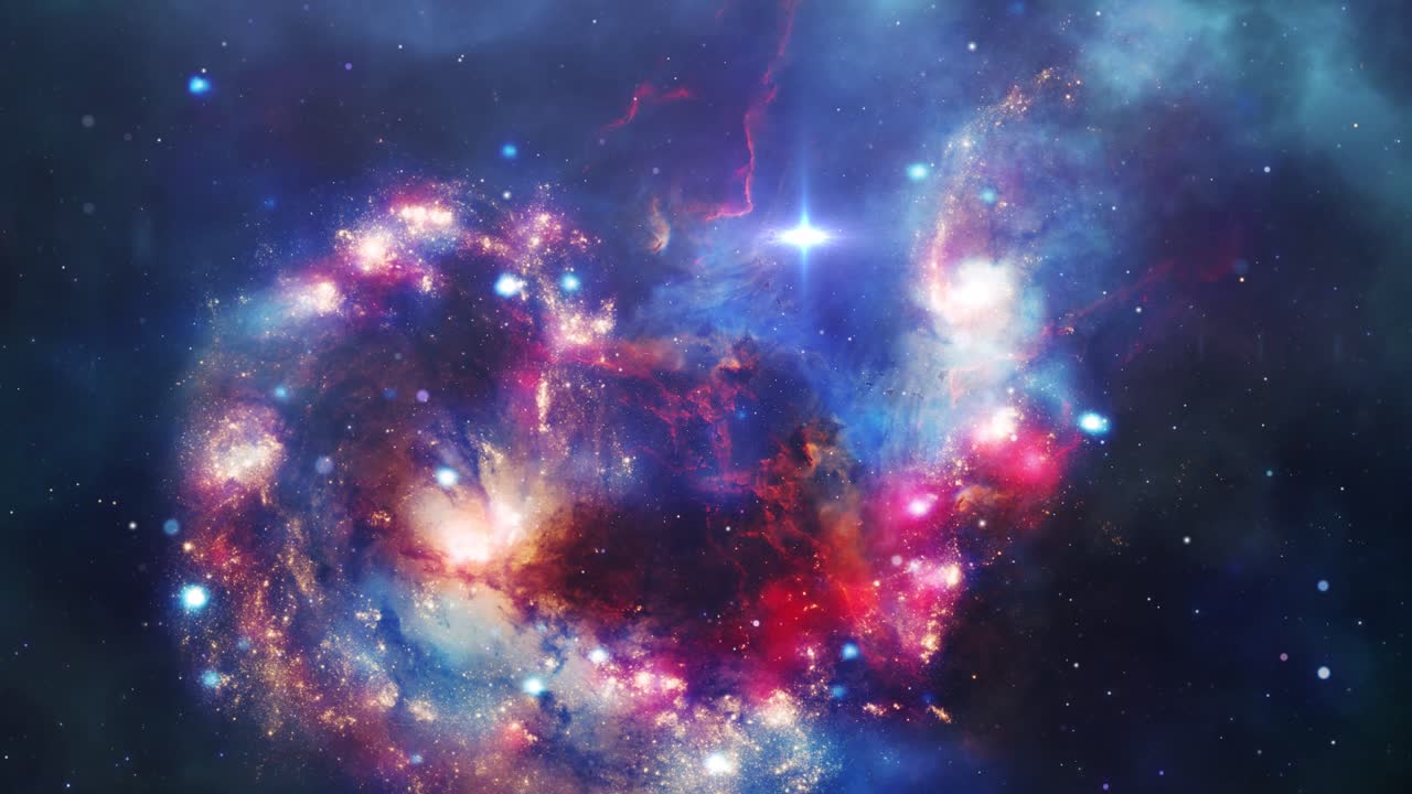 nebulosa 4k, fondo de ciencia ficción