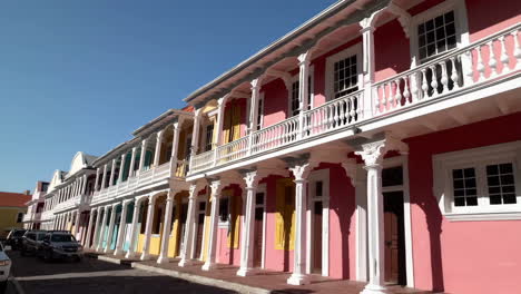 colorful colonial buildings in a caribbean town