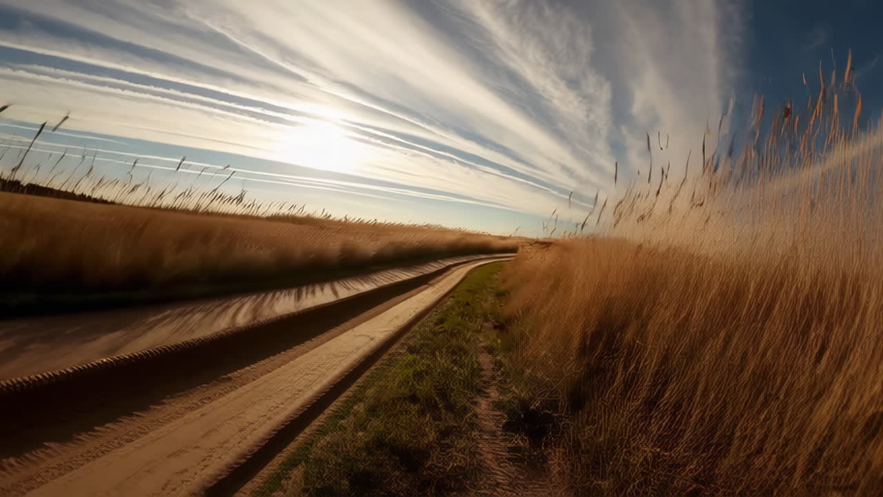 Scenic Country Road at Sunrise/Sunset