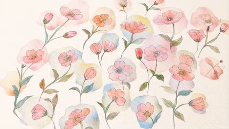 delicate watercolor floral illustrations